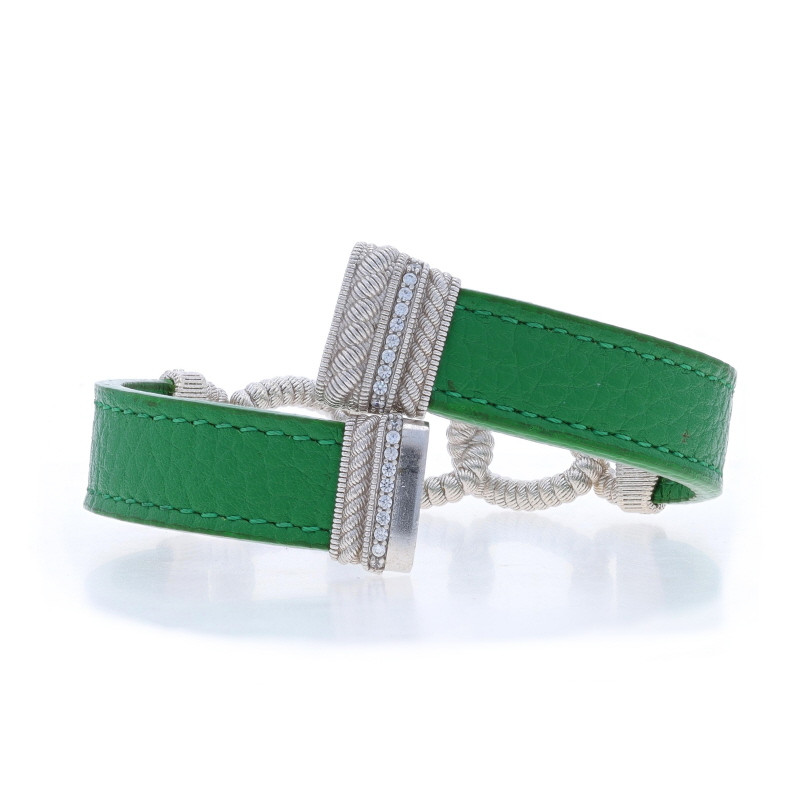 Judith Ripka Verona Curb Link CZ Bracelet 7 1/4