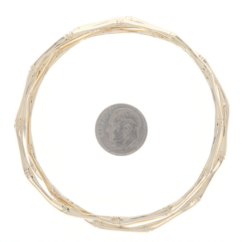 Tiffany & Co. Vintage Bamboo Set of 3 Bangle Bracelets 7 3/4