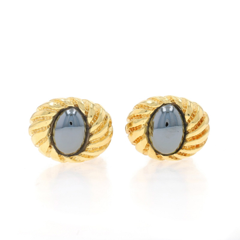 【アンジュさん専用】TIFFANY&Co. Bronze Button Tiffany & Co. Jean Schlumberger Hematite Men's Cufflinks - Yellow
