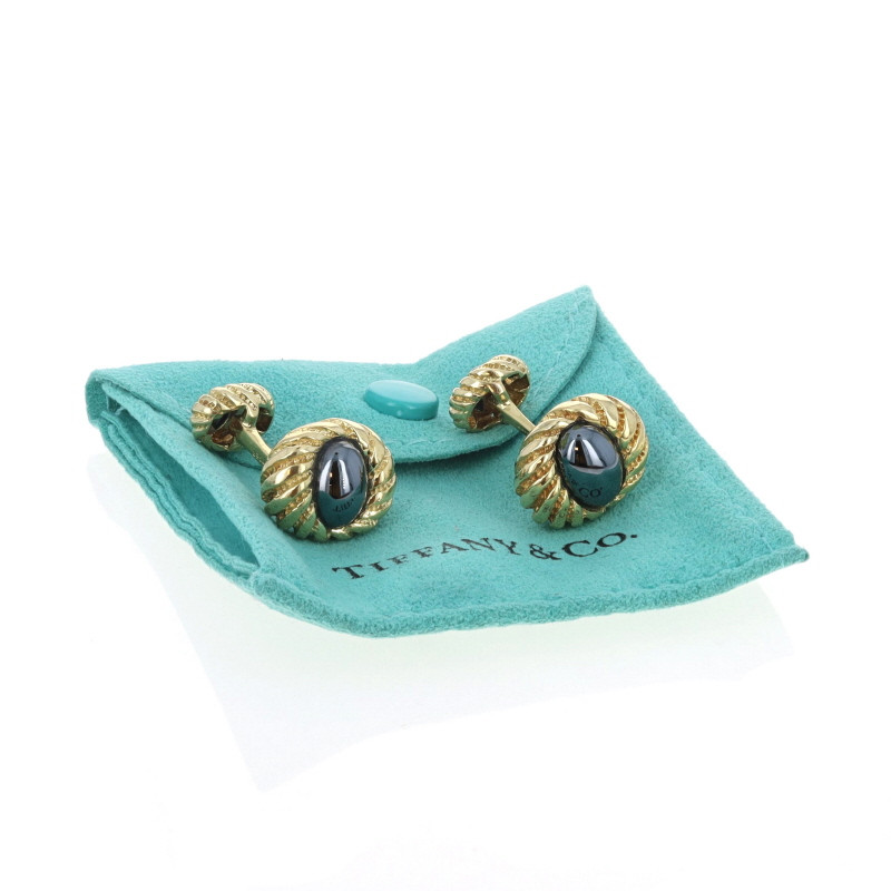 Tiffany & Co. Jean Schlumberger Hematite Men's Cufflinks - Yellow