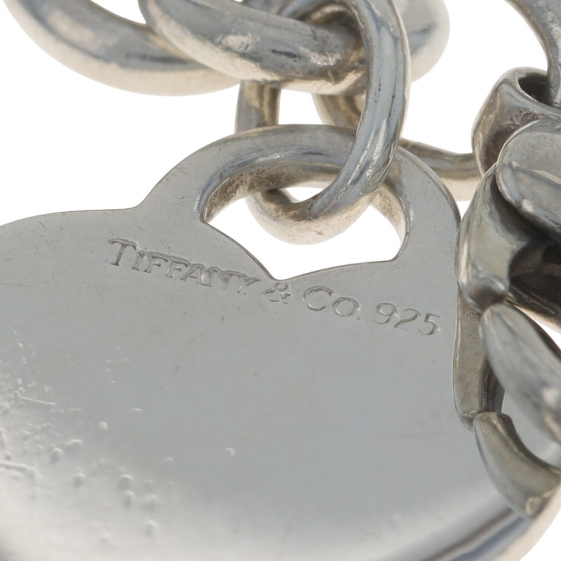 Tiffany & Co. Heart Bracelet Charm Bracelet 7 3/4