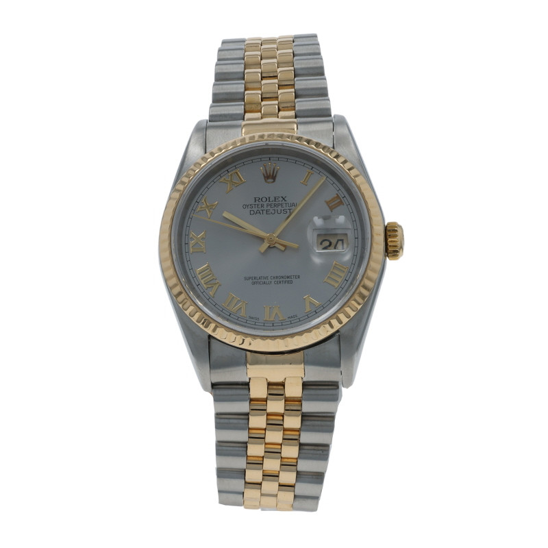Rolex Datejust Men's Watch - Stainless Steel Yellow Gold 18k