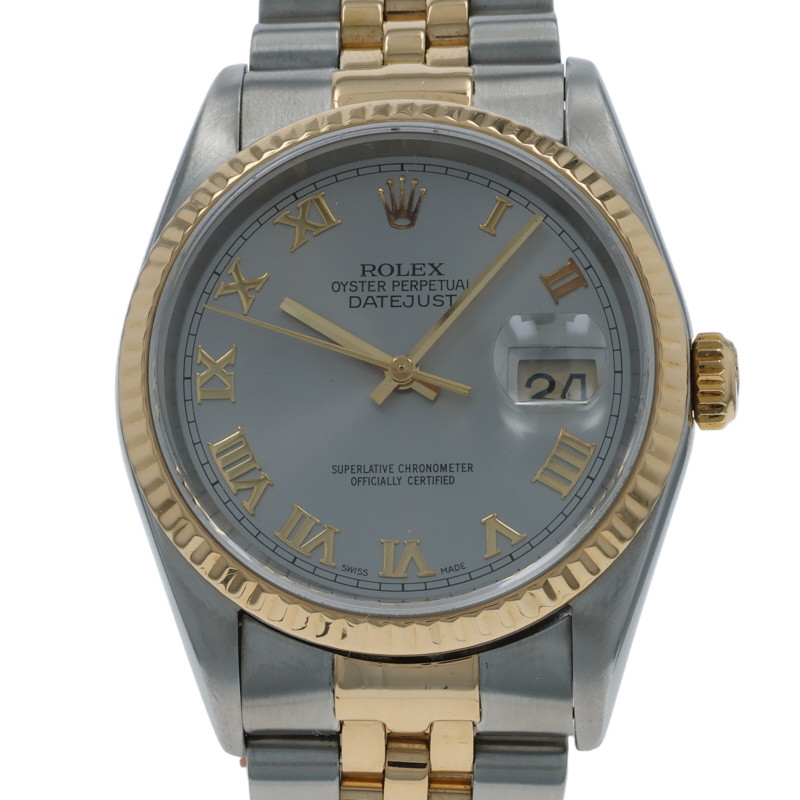 Rolex Datejust Men's Watch - Stainless Steel Yellow Gold 18k