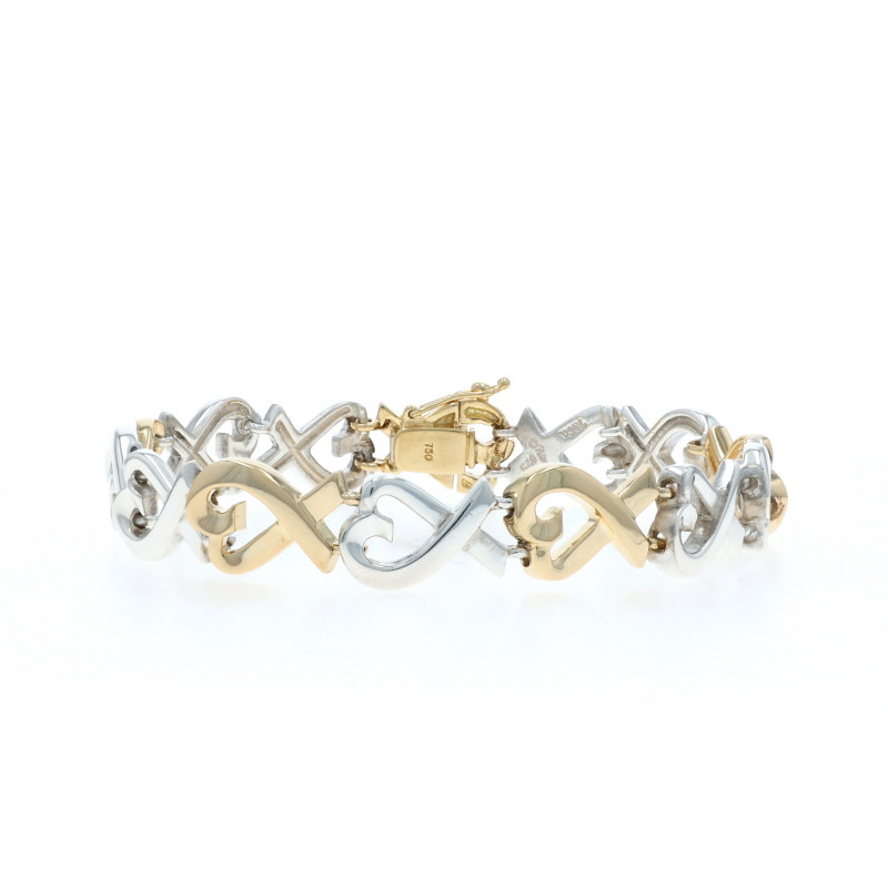 Tiffany & Co. Paloma Picasso Loving Hearts Link Bracelet Sterling
