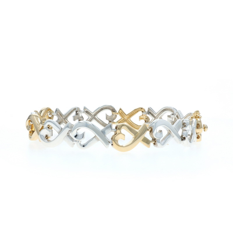 Tiffany & Co. Paloma Picasso Loving Hearts Link Bracelet Sterling