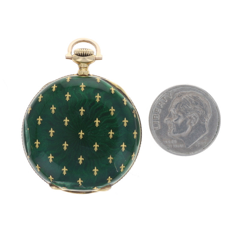 Tiffany & Co. Victorian Ladies Open Face Pocket Watch - Gold 18k