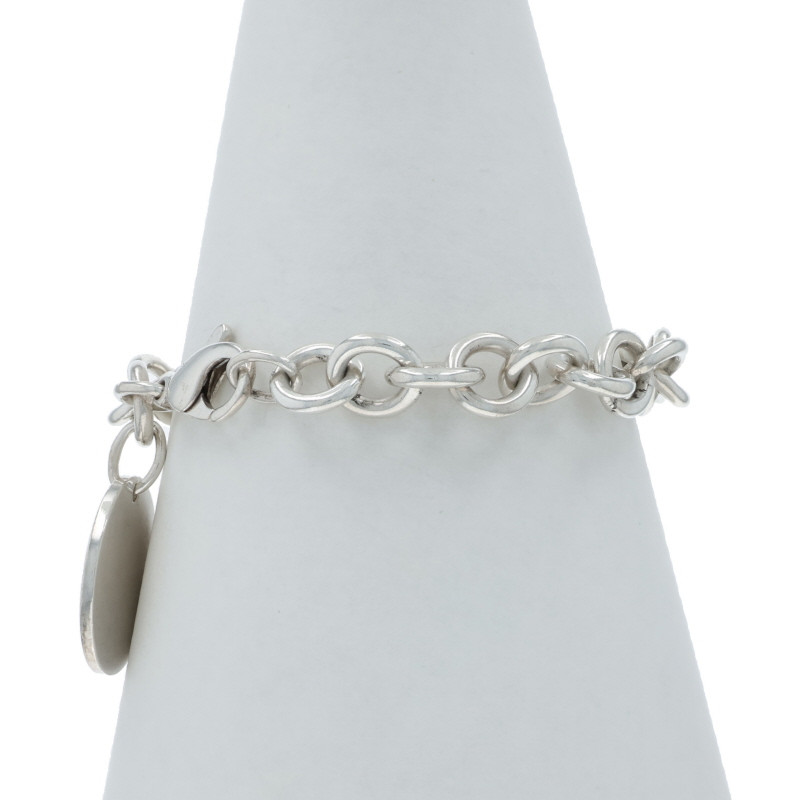 Tiffany & Co. Return to Tiffany Round Tag Charm Bracelet 7 1/4