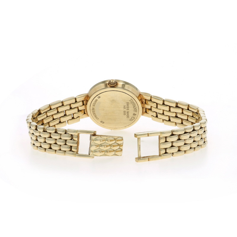 Tiffany & Co. Classic Round Diamond Ladies Watch - Yellow Gold 14k