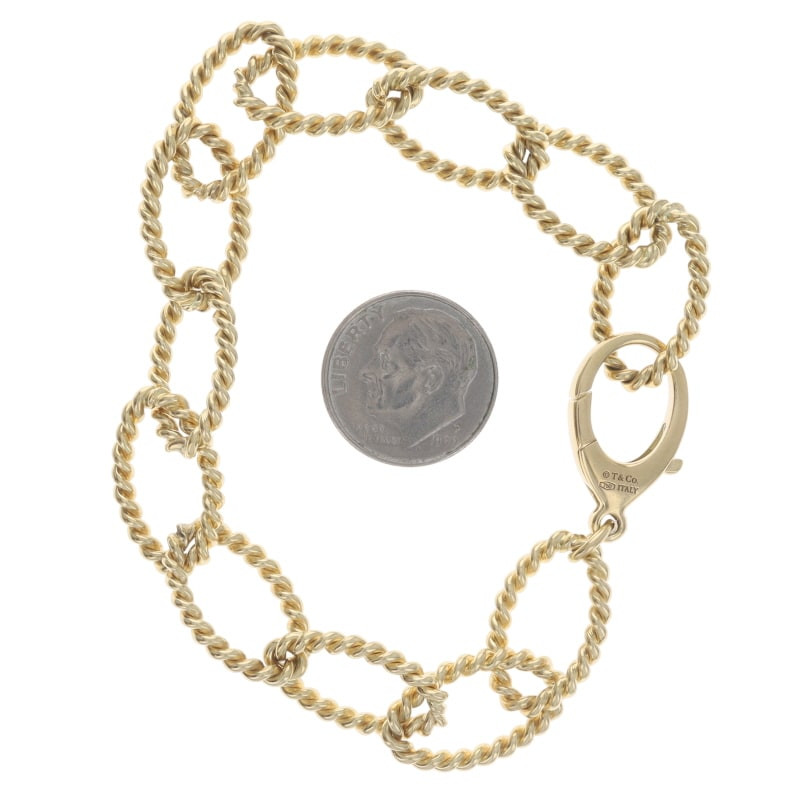 Tiffany & Co. Oval Link Twist Bracelet 8