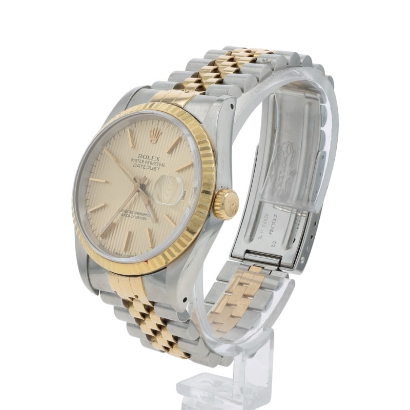 Rolex Datejust Men's Watch 16233 Stainless Steel Yellow Gold 18k