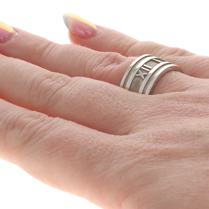 Tiffany & Co. Atlas Statement Band - Sterling Silver 925 Ring