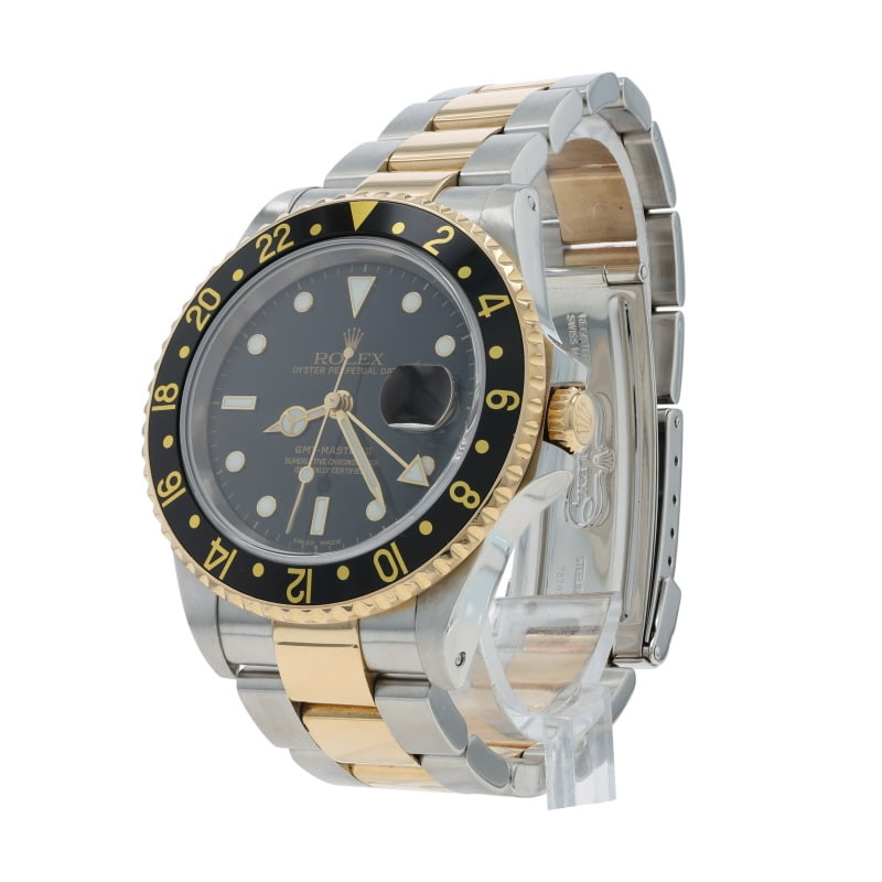 Rolex GMT-Master II Men's Watch 16713LN Stainless Steel YellowGold