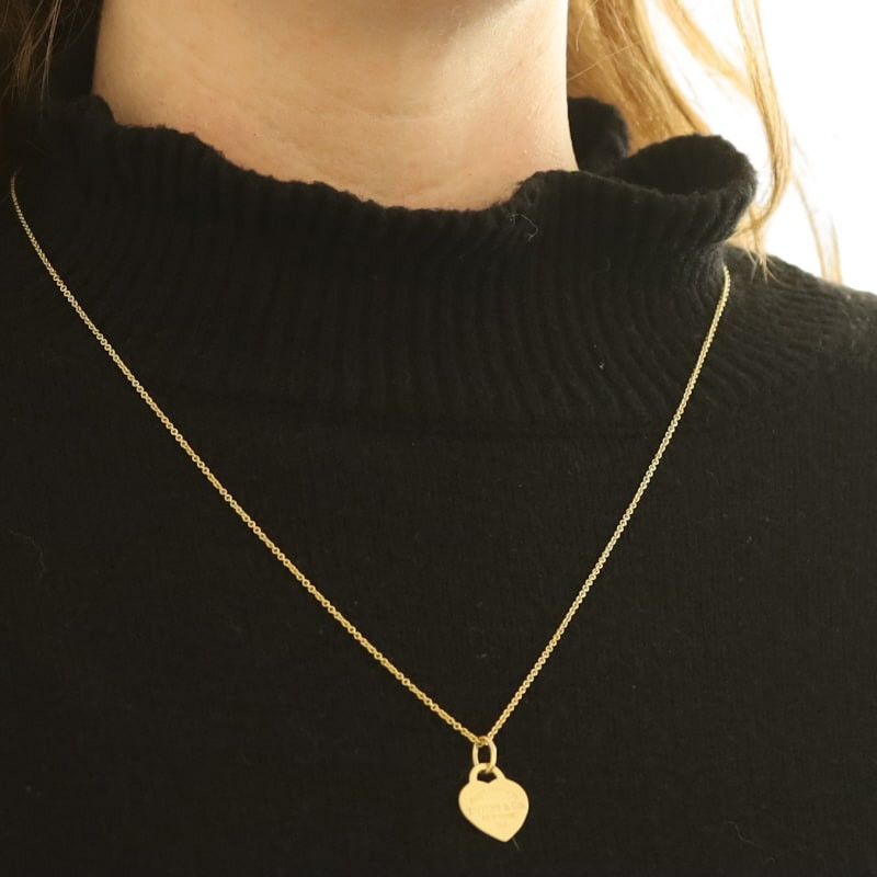 Tiffany & Co. Return to Tiffany Heart Tag Necklace 24