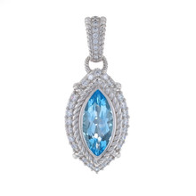 Judith Ripka Amethyst Mother of Pearl Cubic Zirconia Cross