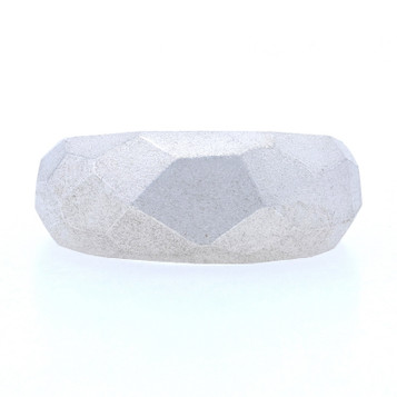 New Bastian Inverun Ring Brushed Sterling Silver Faceted Dome Statement 7.75 New Bastian Inverun Ring Brushed Sterling Silver Faceted Dome Statement 7.75