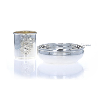 Shreve & Co Baby Cup & Bowl Set Sterling Silver Friday's Child Hollowware Shreve & Co Baby Cup & Bowl Set Sterling Silver Friday's Child Hollowware