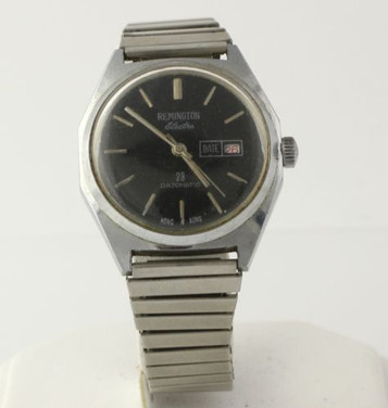 Men's Remington Electra Vintage Wristwatch - Stainless Dateomatic Hand Winding Men's Remington Electra Vintage Wristwatch - Stainless Dateomatic Hand Winding