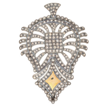 1.77ctw Single Cut Diamond Pendant - Sterling, 14k Gold Plated, & Gold Plated 1.77ctw Single Cut Diamond Pendant - Sterling, 14k Gold Plated, & Gold Plated