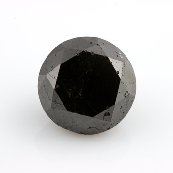 Loose Diamond Round Cut 4.72ct Black Solitaire 9.73mm Loose Diamond Round Cut 4.72ct Black Solitaire 9.73mm