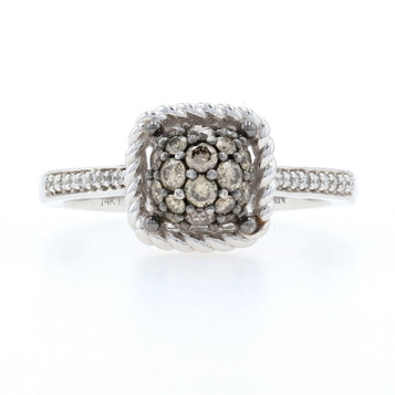 Le Vian Diamond Cluster Ring White Gold - 14k Round Cut .46ctw Le Vian Diamond Cluster Ring White Gold - 14k Round Cut .46ctw