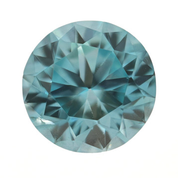 Loose Zircon - Round Cut 5.37ct Blue Solitaire Loose Zircon - Round Cut 5.37ct Blue Solitaire