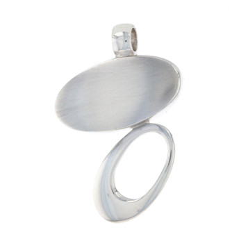 New Bastian Inverun Sterling Silver Oval Pendant - Modern New Bastian Inverun Sterling Silver Oval Pendant - Modern