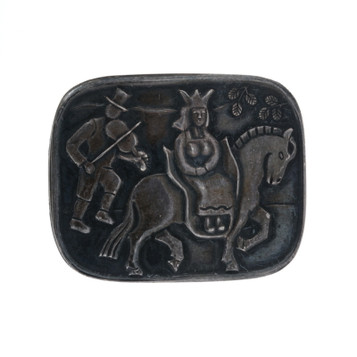 Sterling Silver N.M Thune Wedding Parade Brooch - Norwegian Pin