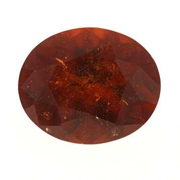 Loose Hessonite Garnet - Oval Cut 3.87ct Reddish Orange Solitaire Loose Hessonite Garnet - Oval Cut 3.87ct Reddish Orange Solitaire