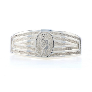 J. Rogers Southwestern Kokopelli Cuff Bracelet 6 1/4" Sterling 925 Flute Player J. Rogers Southwestern Kokopelli Cuff Bracelet 6 1/4" Sterling 925 Flute Player