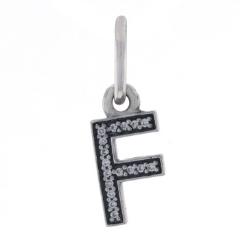 Pandora Charm - Sterling Silver CZ Letter F 791318CZ Initial 