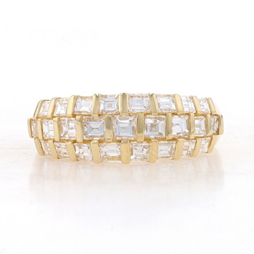 Louis Vuitton Petitburg Emplant 1P Diamond Ring 18K Yellow Gold Bf557883 Size 6