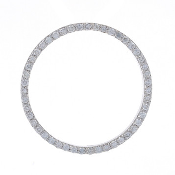 Roberto Coin Diamond Circle Pendant - White Gold 18k Round .65ctw Love Eternity Roberto Coin Diamond Circle Pendant - White Gold 18k Round .65ctw Love Eternity