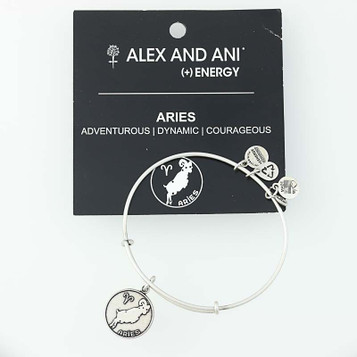 New ALEX AND ANI Aries Zodiac Charm Bracelet Adjustable Bangle Ram Star Sign New ALEX AND ANI Aries Zodiac Charm Bracelet Adjustable Bangle Ram Star Sign