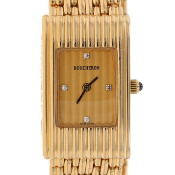 Boucheron Reflet Small Ladies Wristwatch Yellow Gold 18k Quartz 3 Bands 1Yr Wnty Boucheron Reflet Small Ladies Wristwatch Yellow Gold 18k Quartz 3 Bands 1Yr Wnty