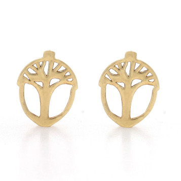 New ALEX AND ANI Unexpected Miracles Tree Earrings Sterling Silver Gold Plated New ALEX AND ANI Unexpected Miracles Tree Earrings Sterling Silver Gold Plated