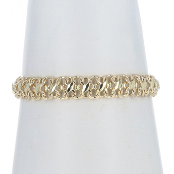 Yellow Gold Fancy Chain Bracelet 7" - 14k Italy Yellow Gold Fancy Chain Bracelet 7" - 14k Italy