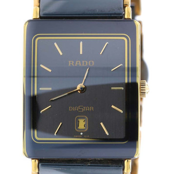 Rado DiaStar Men's Wristwatch 160.0281.3N Steel Titanium Gold Pltd Qrtz 1 YrWnty Rado DiaStar Men's Wristwatch 160.0281.3N Steel Titanium Gold Pltd Qrtz 1 YrWnty