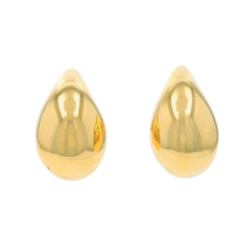 Yellow Gold Teardrop Stud Earrings - 18k Pierced Yellow Gold Teardrop Stud Earrings - 18k Pierced