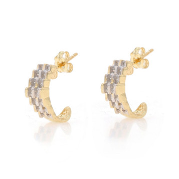 Yellow Gold Diamond J-Hook Earrings - 10k Single Cut .20ctw Pierced Yellow Gold Diamond J-Hook Earrings - 10k Single Cut .20ctw Pierced