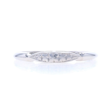 White Gold Art Deco Floral Wedding Band - 14k Ring White Gold Art Deco Floral Wedding Band - 14k Ring