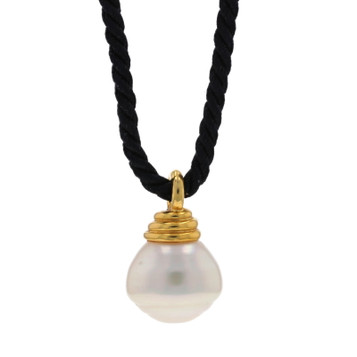 Tiffany & Co. South Sea Pearl Pendant Necklace - Yellow Gold 18k Adjustable Tiffany & Co. South Sea Pearl Pendant Necklace - Yellow Gold 18k Adjustable