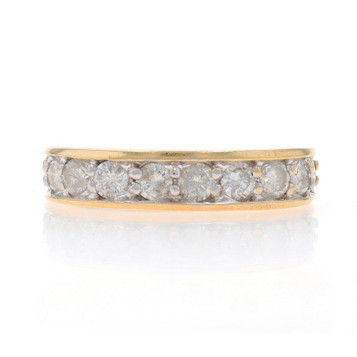 Yellow Gold Diamond Band 14k Round Brilliant 1.00ctw Ring Yellow Gold Diamond Band 14k Round Brilliant 1.00ctw Ring