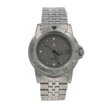 Tag Heuer 1500 Professional Mens Watch 7 1/2" Stainless Steel Quartz Tag Heuer 1500 Professional Mens Watch 7 1/2" Stainless Steel Quartz