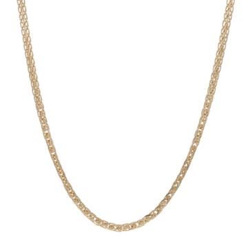 Yellow Gold Diamond Cut Wheat Chain Necklace 18" 14k Italy Yellow Gold Diamond Cut Wheat Chain Necklace 18" 14k Italy