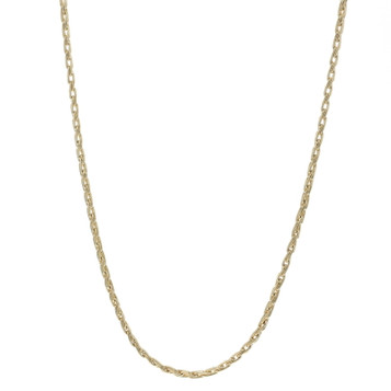 Yellow Gold Fancy Chain Necklace 18" 14k