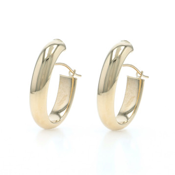 Yellow Gold Hoop Earrings 14k Pierced Yellow Gold Hoop Earrings 14k Pierced