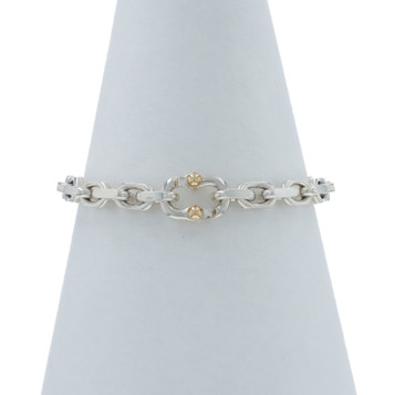 Tiffany & Co. Makers Chain Bracelet 6 3/4" - Sterling Silver 925 White Gold 18k