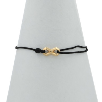 David Yurman Spiritual Beads for Men Bracelet 8 1/2" Yellow Gold 18k Cord Adjust