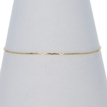 Yellow Gold Boston Link Chain Bracelet 7" - 14k