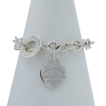 Tiffany & Co. Return to Tiffany Heart Tag Bracelet 7 1/2" - 925 Starter Charm